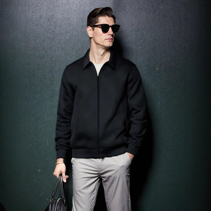 Men's sporty jacket with textured design and modern collar Skorter