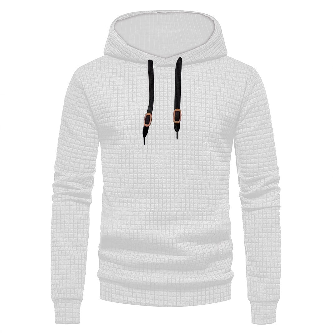 Men's stylish hoodie with textured design Skorter