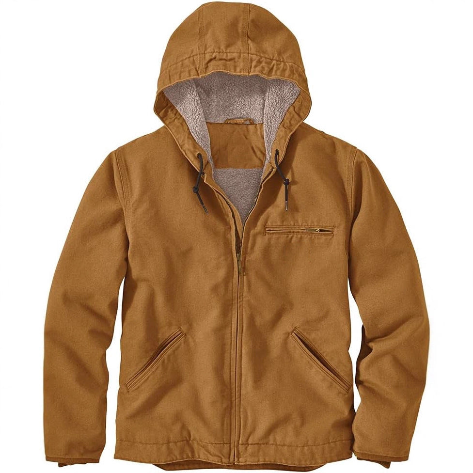 Men's windproof leisure jacket with fleece lining and practical pockets Skorter