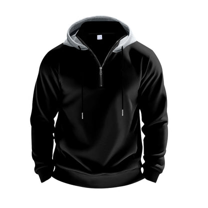 Men's sporty hoodie with half-zip and breathable material Skorter