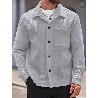 Men's textured leisure jacket Skorter