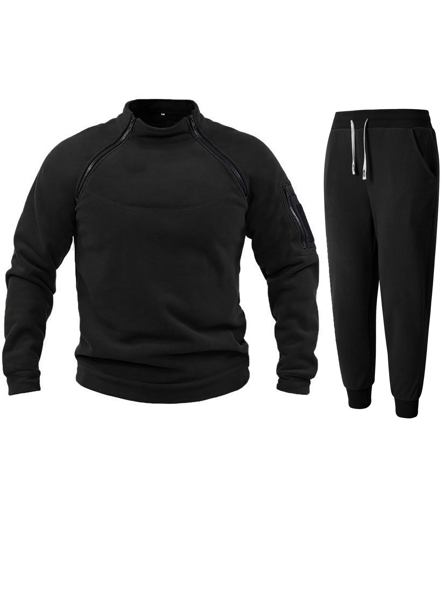 Men's functional fleece jacket with elastic sports pants Skorter