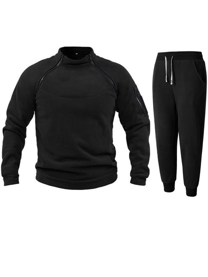 Men's functional fleece jacket with elastic sports pants Skorter