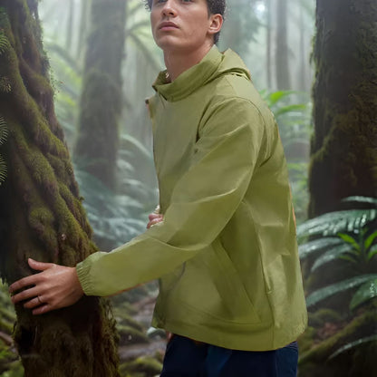 Men's weatherproof utility jacket with adjustable hood system Skorter