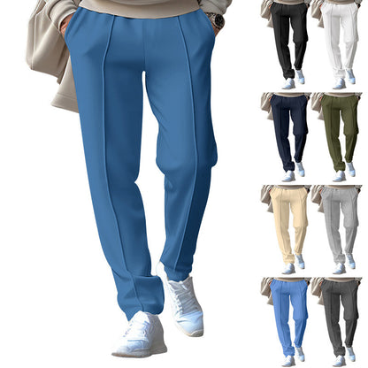 Men's sporty jogging pants with elastic waistband and side inserts Skorter