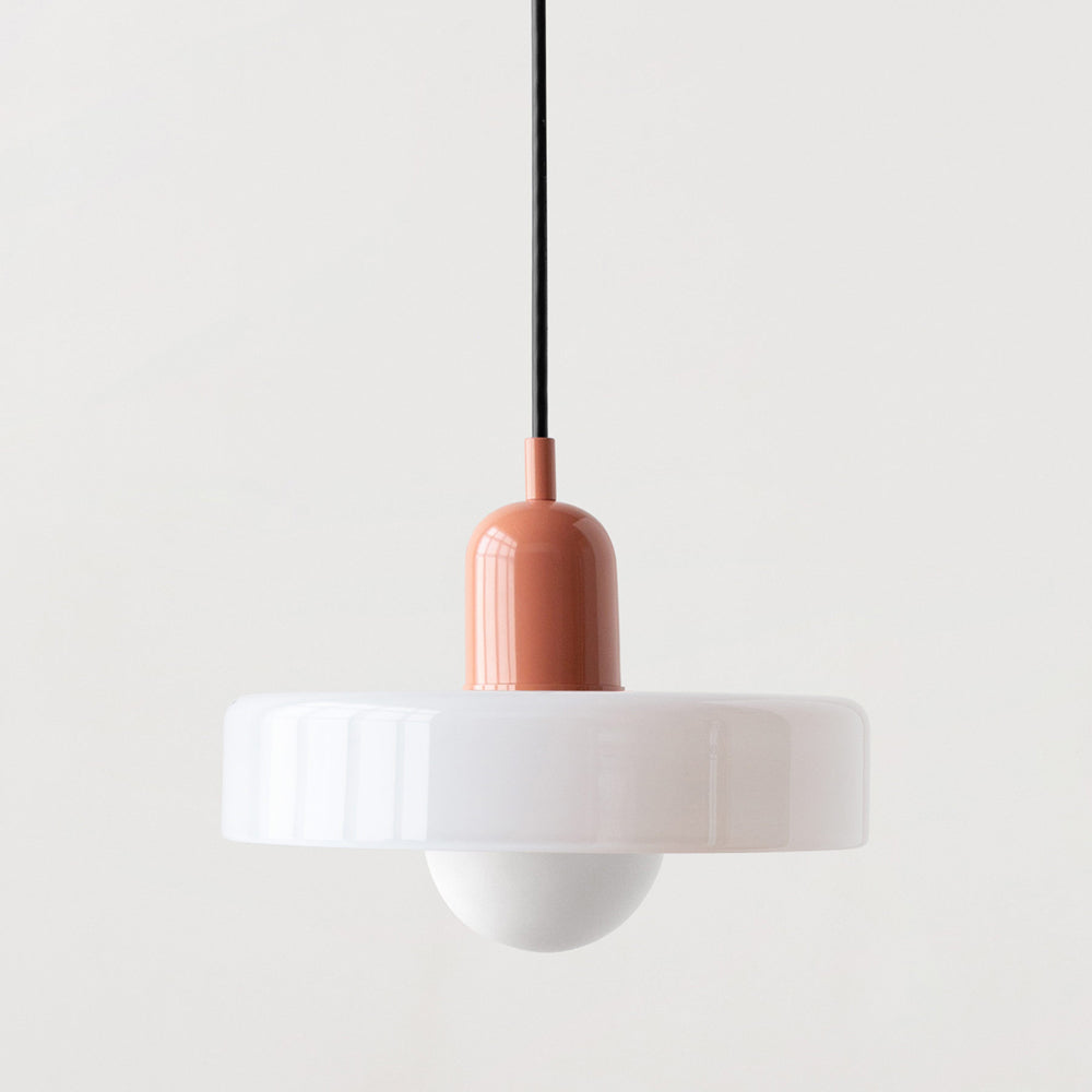 Skorter | Coloured Glass Pendant Light – Elegant Bauhaus-Style Hanging Lamp for Living Room & Dining Area
