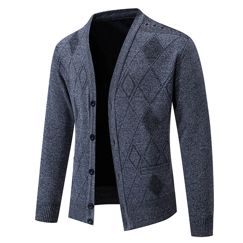 Herrkofta med elegant diamantstruktur Skorter