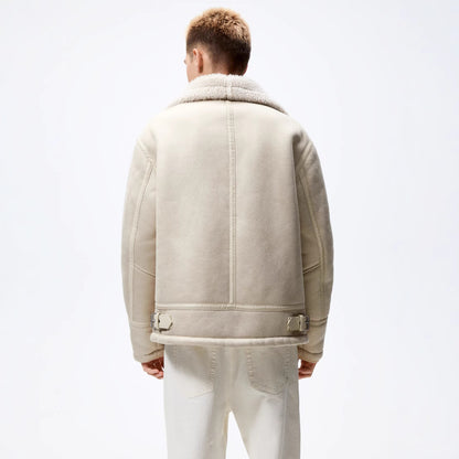 Men's cult biker jacket with soft lining and triple adjustable collar Skorter