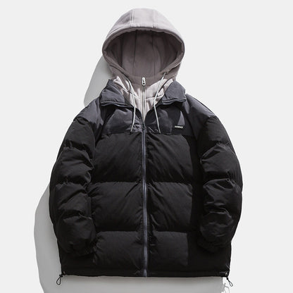 Men's winter jacket with detachable hood and heat-insulating lining Skorter