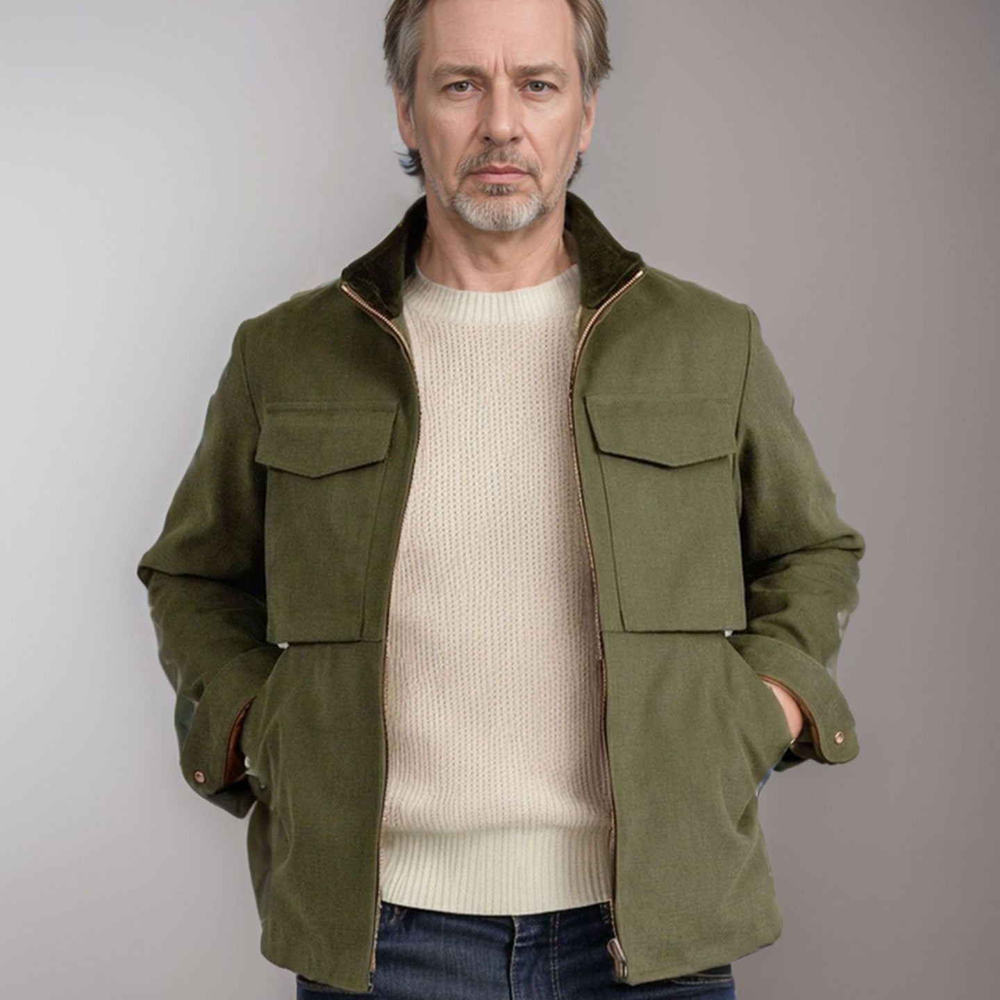 Men's stylish functional jacket in modern design with generous pockets Skorter