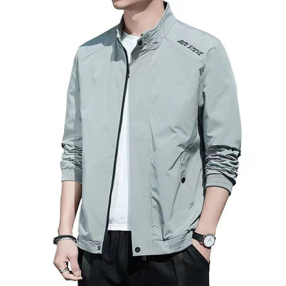 Men's sporty transitional jacket with high collar Skorter
