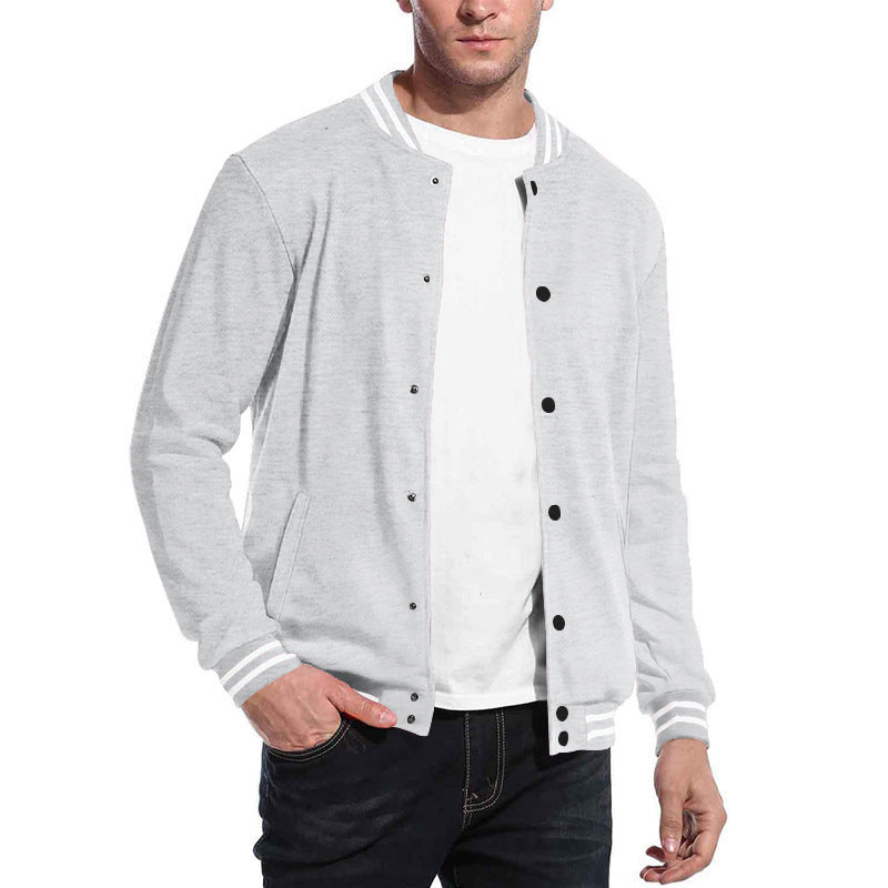 Men's sporty sweatshirt jacket with elegant contrasts and practical pockets Skorter