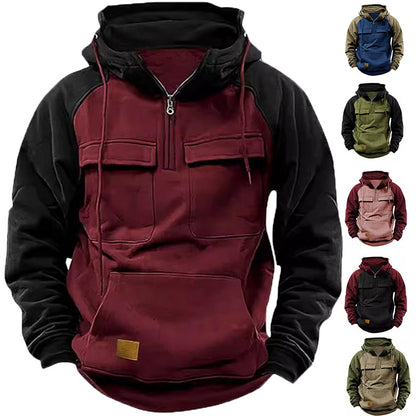 Men's stylish hoodie with functional pockets Skorter
