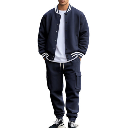 Men's sporty tracksuit with functional pockets and elastic waistband Skorter