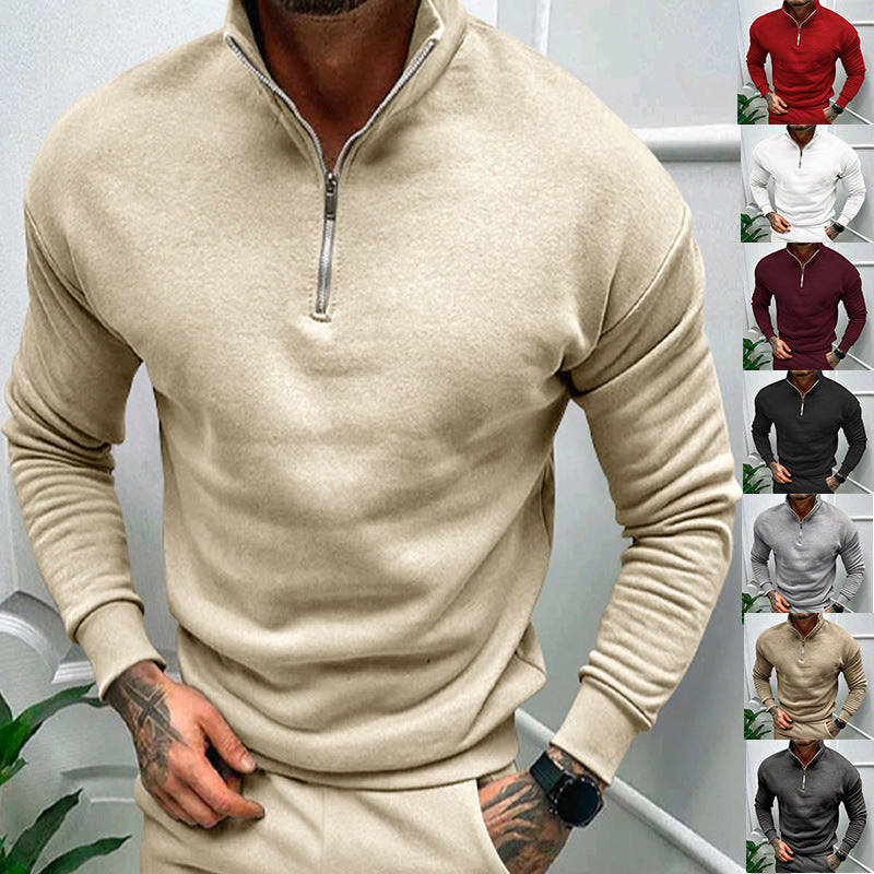Men's sweatshirt with stand-up collar and zipper Skorter
