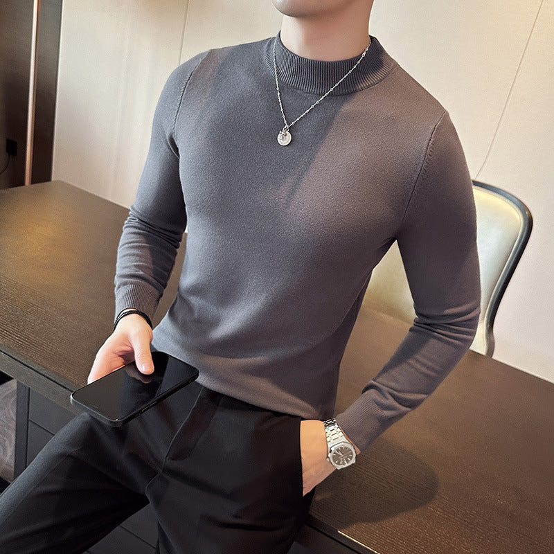 Men's stylish sweater with high collar and elegant fit Skorter