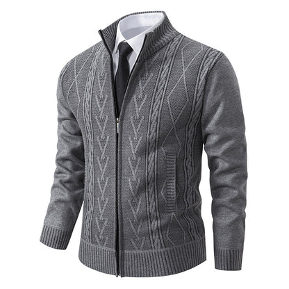 Men's cardigan with structured weave Skorter
