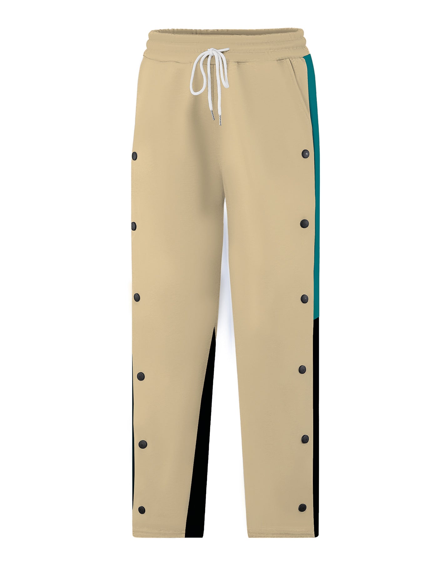 Men's sporty training pants with snap button closure and breathable structure Skorter