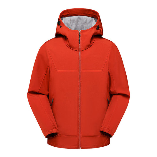Men's technical multifunction jacket with adjustable hood collar and water-repellent material Skorter