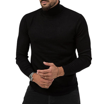 Men's elegant turtleneck sweater made of high-quality merino wool Skorter