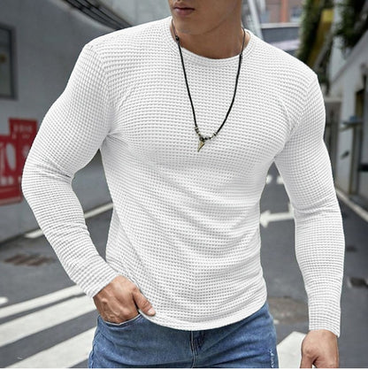 Men's versatile long-sleeve shirt in structured design Skorter