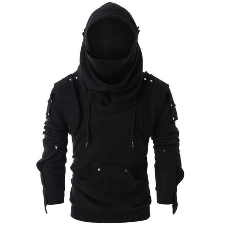 Men's stylish hoodie with innovative collar and practical pockets Skorter