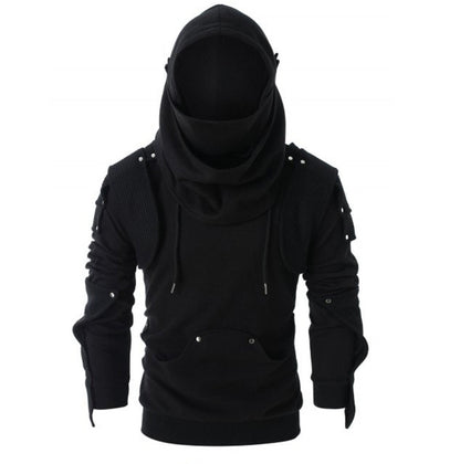 Men's stylish hoodie with innovative collar and practical pockets Skorter