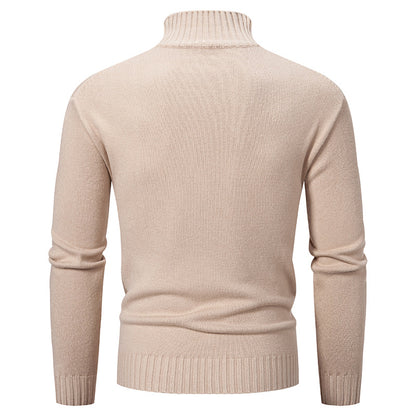 Men's turtleneck sweater made of coarse knit Skorter