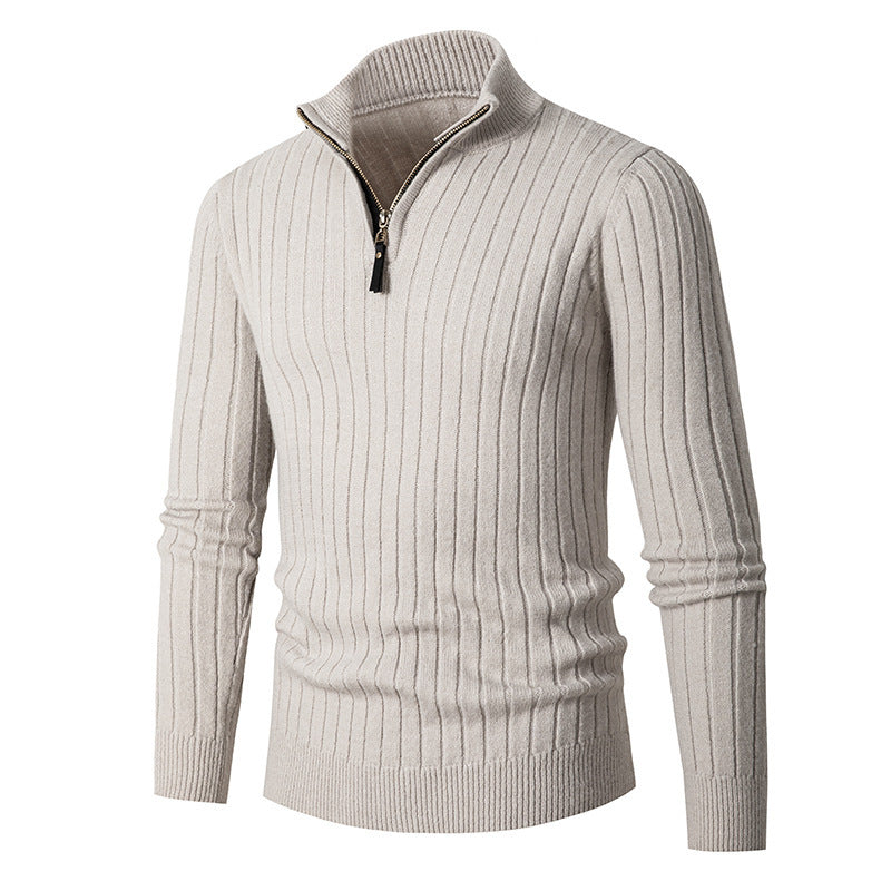 Men's sweater with high collar and zipper Skorter
