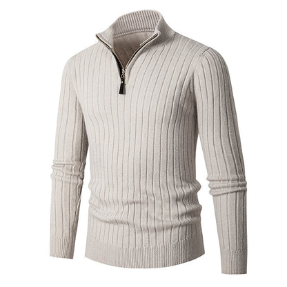 Men's sweater with high collar and zipper Skorter