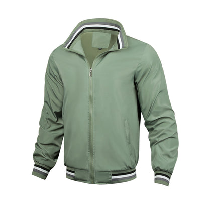 Men's sporty windbreaker with textured collar and breathable technology Skorter