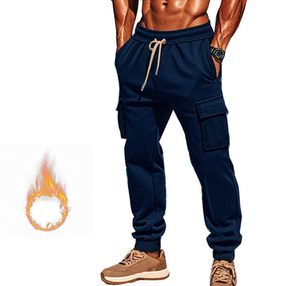 Men's cargo joggers with practical side pockets and elastic waistband Skorter
