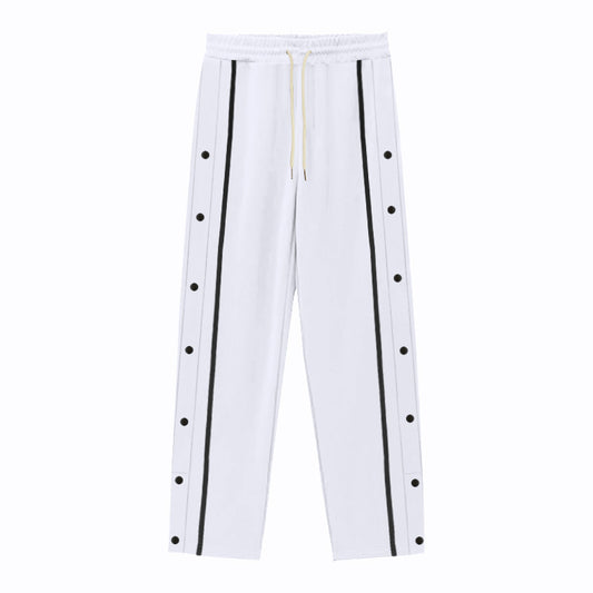 Men's Sporty Snap-Off Jogging Pants with Elastic Waistband Skorter