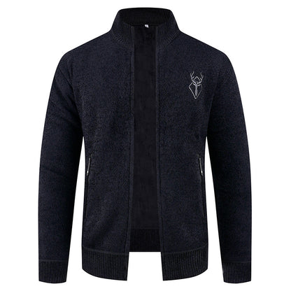 Herrkofta med hög krage och praktiska dragkedjefickor Skorter