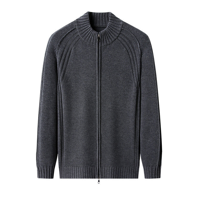 Men's zip-up cardigan with high collar Skorter