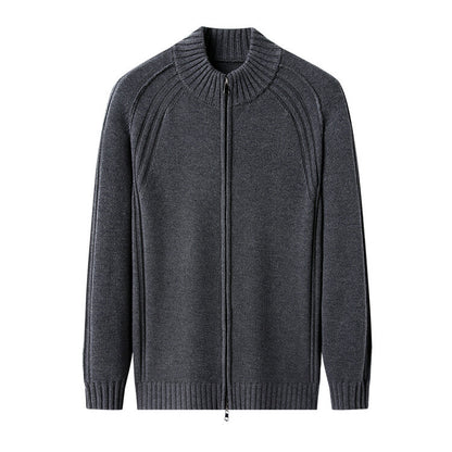 Men's zip-up cardigan with high collar Skorter