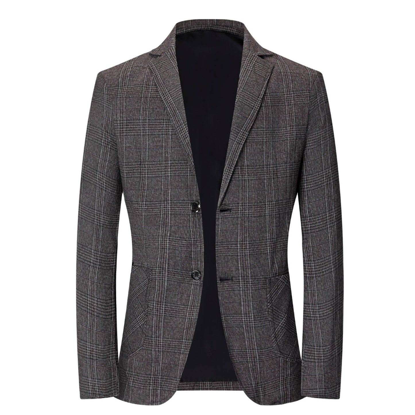 Men's stylish checkered Slim-Fit Blazer Skorter