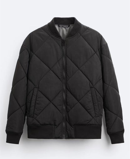 Men's quilted casual jacket with sporty cut and side pockets Skorter