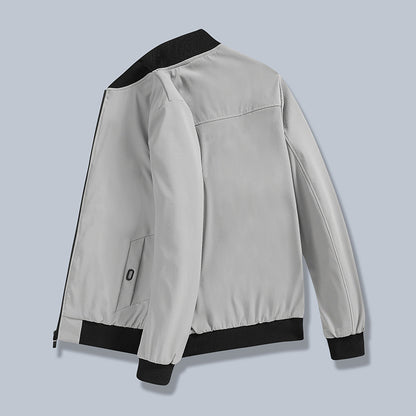 Men's sporty transitional jacket with elastic cuffs and innovative pockets Skorter