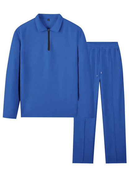 Men's sporty tracksuit with textured outer material and practical zip pockets Skorter