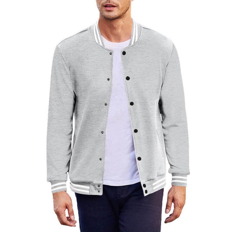 Men's sports jacket with contrasting cuffs and modern snap buttons Skorter
