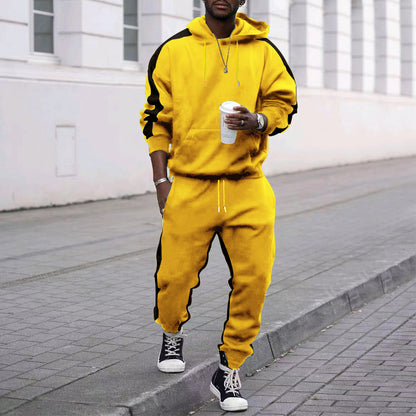 Men's tracksuit with hood and contrasting side elements Skorter