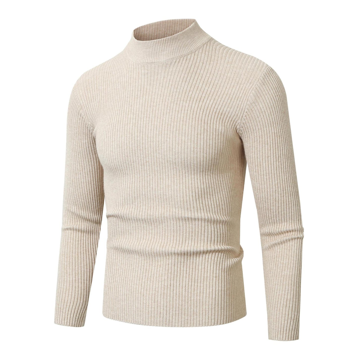 Men's turtleneck sweater made of fine ribbed knit material Skorter