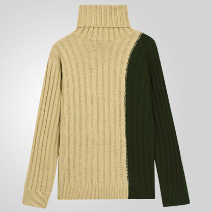 Men's turtleneck sweater with textured rib design Skorter