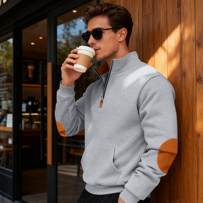 Men's stylish hoodie with zipper and practical pockets Skorter