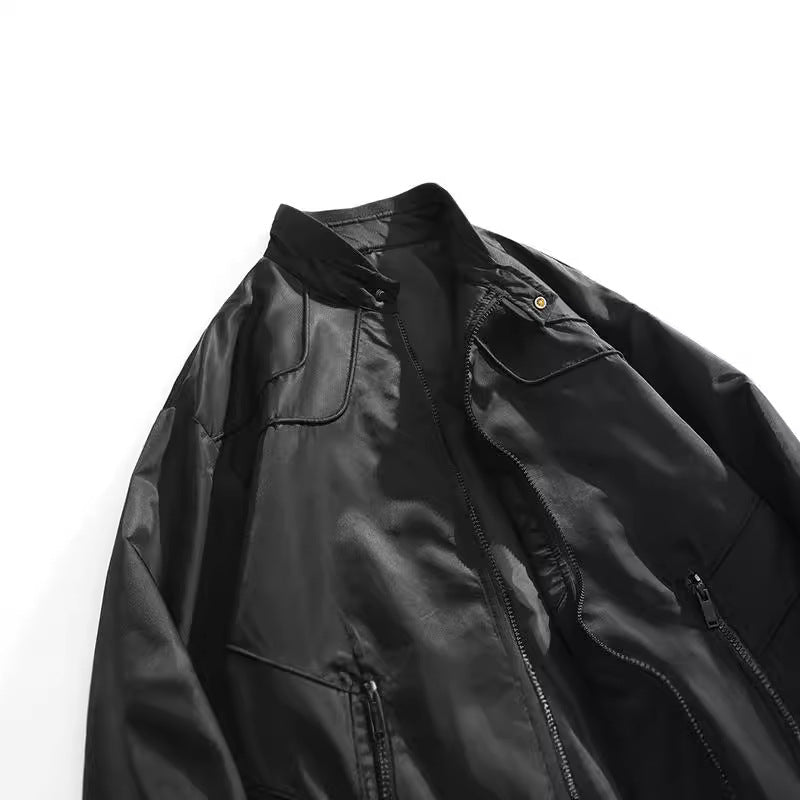 Herrbikerjacka med praktiska fickor och andningsbara egenskaper Skorter