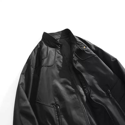 Herrbikerjacka med praktiska fickor och andningsbara egenskaper Skorter