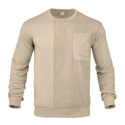 Men's stylish sweatshirt with innovative texture and practical chest pocket Skorter
