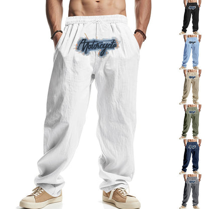 Men's trendy leisure pants with a casual cut and elastic waistband Skorter