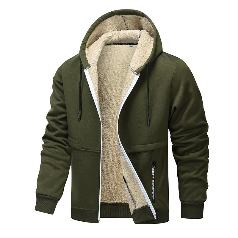 Men's warm fleece jacket with functional cut Skorter